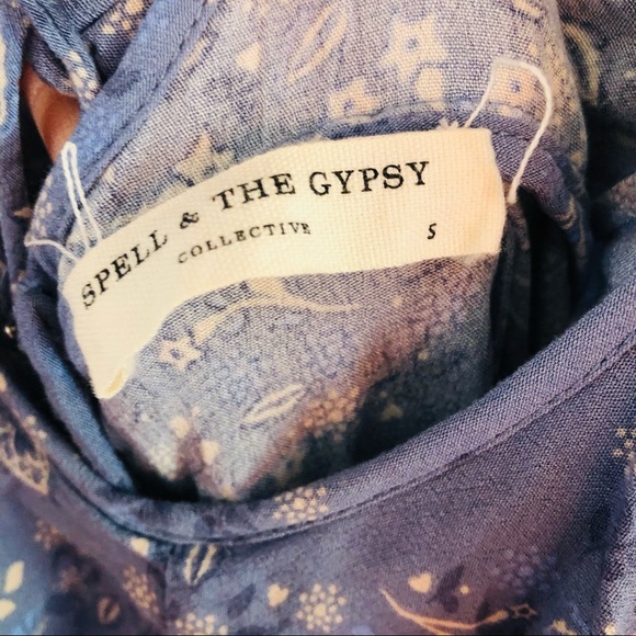 Spell & The Gypsy Celestial Mini Dress in Blue - Picture 12 of 16